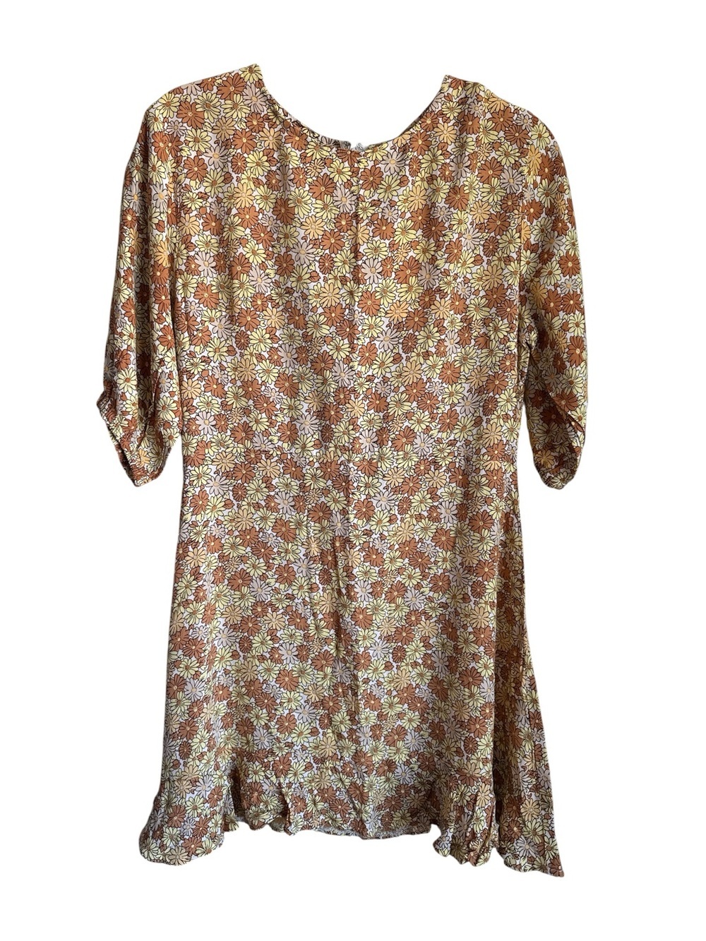 Faithful The Brand Jeanette Dress in Peach Floral